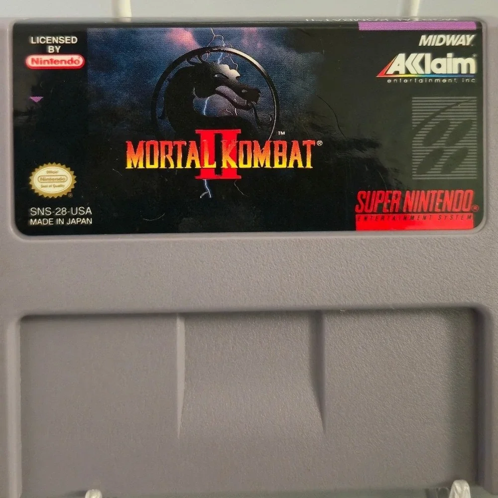 Mortal Kombat II - Super Nintendo (SNES) 1994 Cartridge Only Authentic & Tested